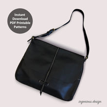 Load image into Gallery viewer, L01-0002 Leather crossbody bag for men PDF patterns
